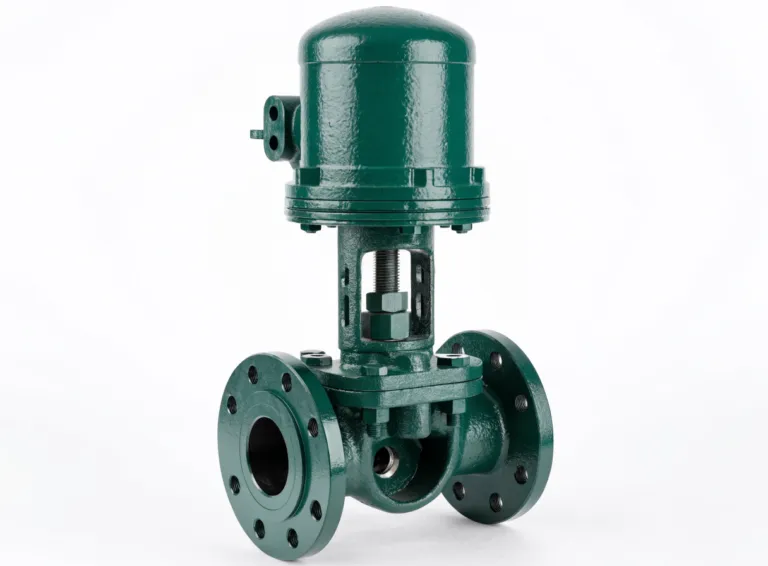 Industrial control valve with pneumatic actuator