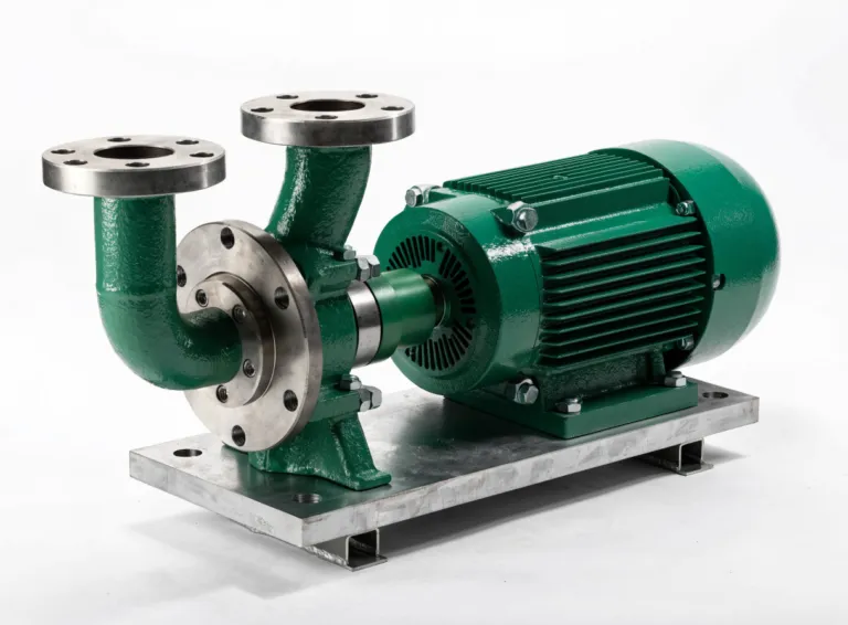Industrial centrifugal pump with electric motor