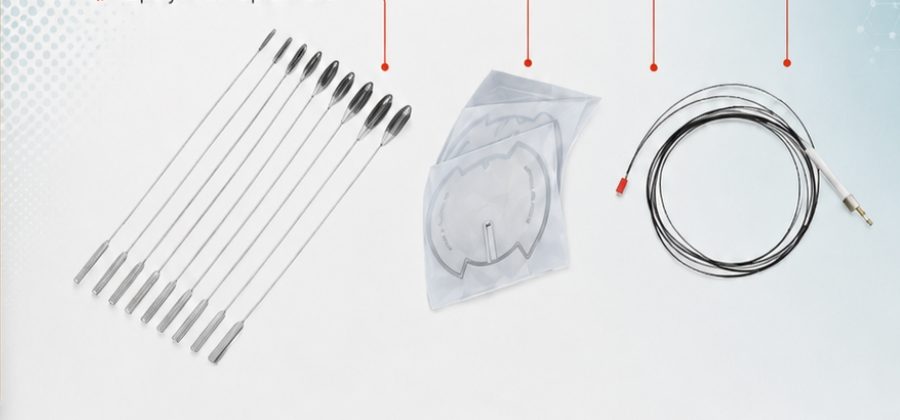 Lipolysis cannula set, sterile pouch and optical fibre supplied with Opera Lift
